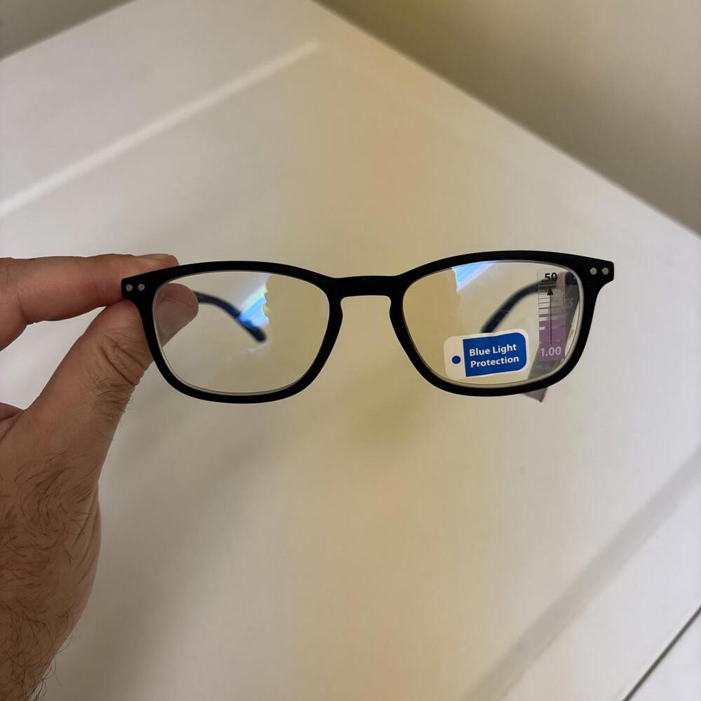Tri Focus Blue Light +1.00 3 Powers In One Reader Black